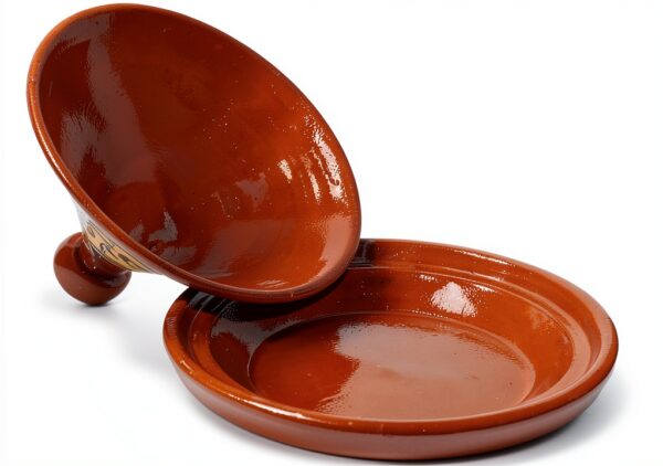 Tagine Treasure Of Morocco 12.5 Inch Clay Circle Tagine Handcrafted-3