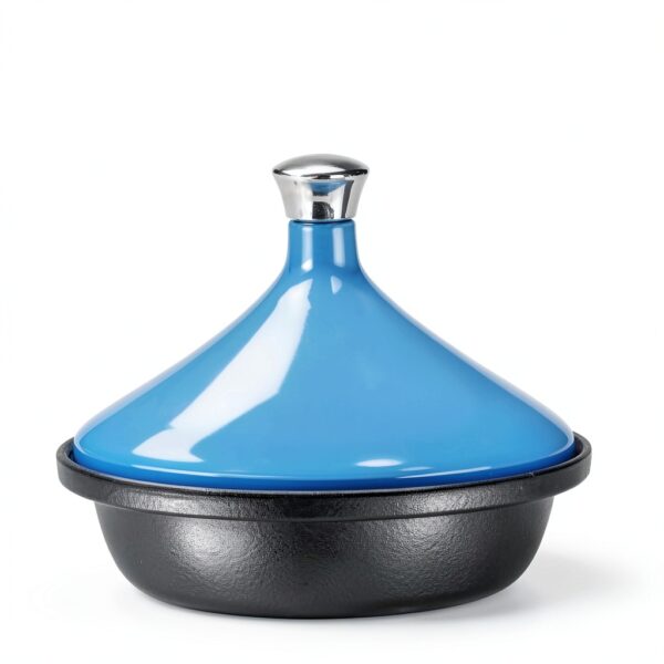 Moroccan Tagine Pot Bruntmor Cast Iron 12 inch with Lightweight Lid-2