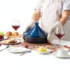 Tagine TAGINEBLUEPOT 3.3 Qt Cast Iron with Ceramic Lid-3