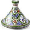Treasures of Morocco 12" Hand‑Painted Tagine with Ceramic Lid-0