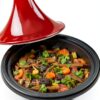 Le Creuset Tagine 2.3L Cerise Cast Iron Round Moroccan Tagine-6