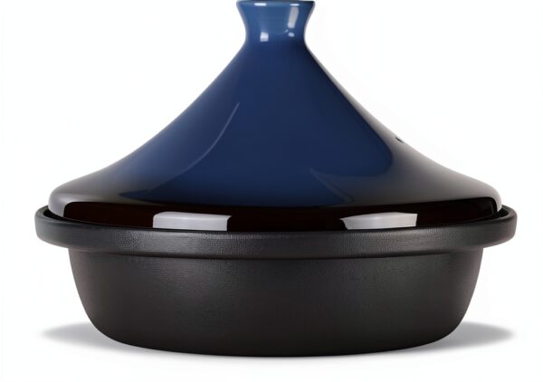 Tagine TAGINEBLUEPOT 3.3 Qt Cast Iron with Ceramic Lid-0