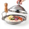 Starpia Stainless Steel Tagine Pot 3 Quart with Lid Polished Finish-2