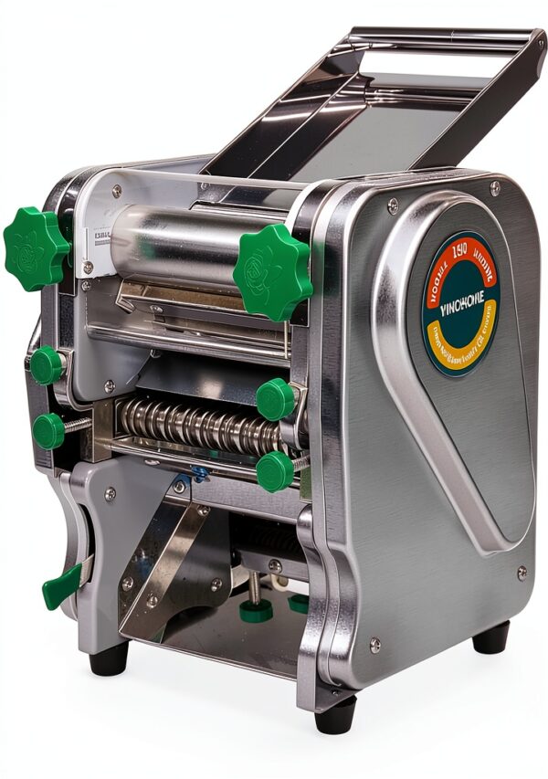 Commercial Electric Pasta Maker Machine for Business Restaurant,Auto Household Noodle Maker,All Stainless Steel Dough roller,750W Strong Power Pasta Cutter,Heavy-Duty Dumpling Dough Sheeter-2