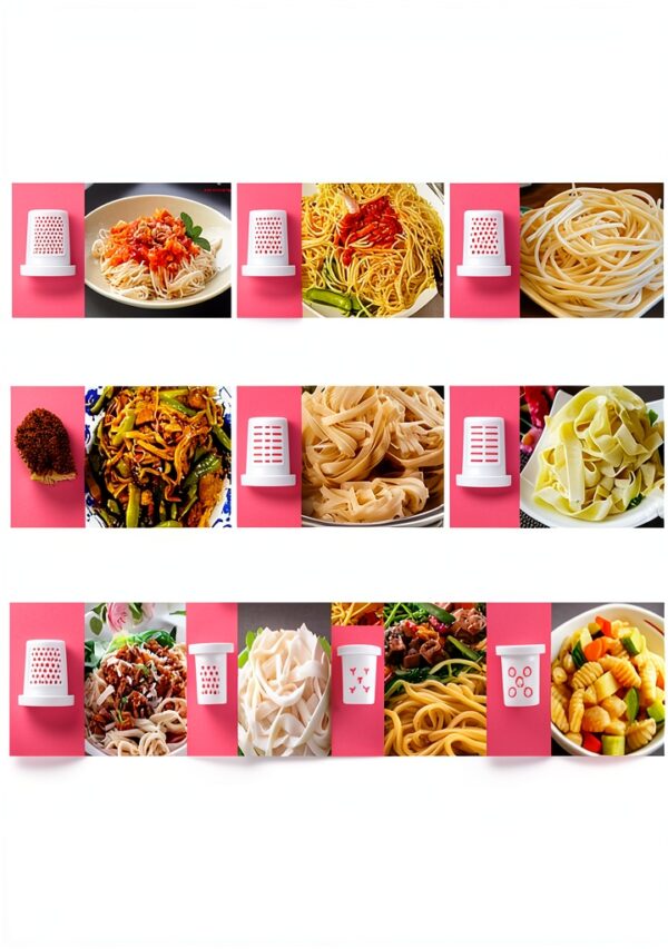 Electric Pasta Machine, 260w Household Fully Automatic Noodle Machine, 13 Types Of Noodle Molds, 500g Flour Capacity Noodle Machine-2