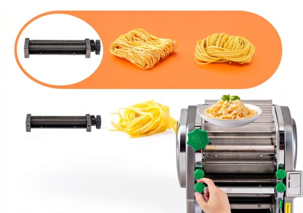 Electric Pasta Maker Newhai 2 in 1 750W Stainless Steel 32x36x30cm-2