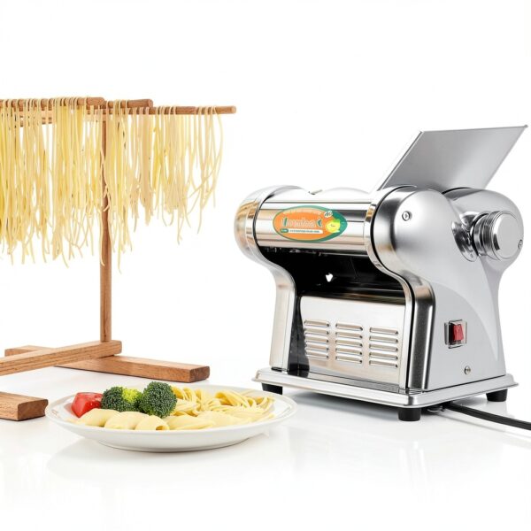 Electric Pasta Maker Newhai 135W Stainless Steel 1.5mm & 4mm Noodles-5
