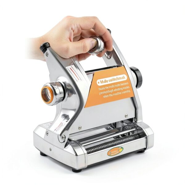 Electric Pasta Maker Newhai 135W Stainless Steel 1.5mm & 4mm Noodles-3