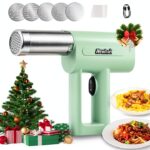 Handheld Portable Pasta Maker Newhai 5-in-1 Noodle Maker Green-0