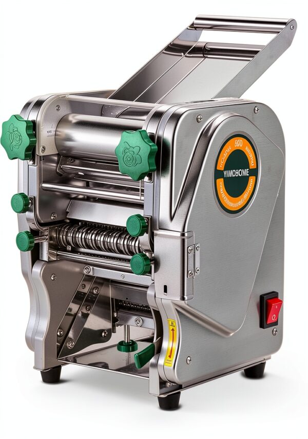 Commercial Electric Pasta Maker Machine for Business Restaurant,Auto Household Noodle Maker,All Stainless Steel Dough roller,750W Strong Power Pasta Cutter,Heavy-Duty Dumpling Dough Sheeter-0