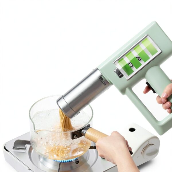 Handheld Portable Pasta Maker Newhai 5-in-1 Noodle Maker Green-4