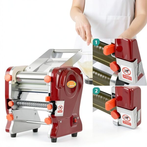 Electric Pasta Maker Newhai 2 in 1 550W Stainless Steel Dual Blade-2