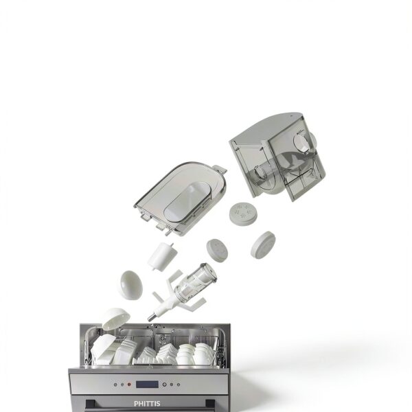 Electric Pasta Machine PHITTIS Automatic 8-Disc Pasta Maker Black-4