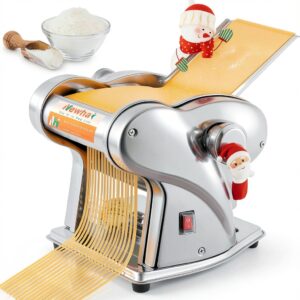 Electric Pasta Maker Newhai 135W Stainless Steel 1.5mm & 4mm Noodles-0