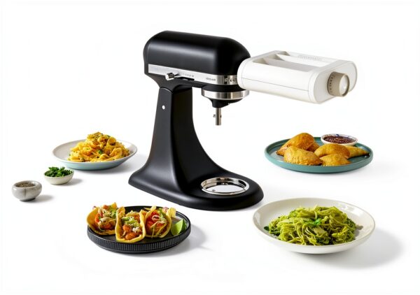 KitchenAid 3 in 1 Pasta Attachment for Stand Mixer White Metal-3