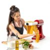Pasta Maker Attachment for KitchenAid Stand Mixers 3 in 1 Set Includes Pasta Roller Spaghetti Cutter & Fettuccine Cutter, Pasta Attachment for KitchenAid By Jovan Home-1