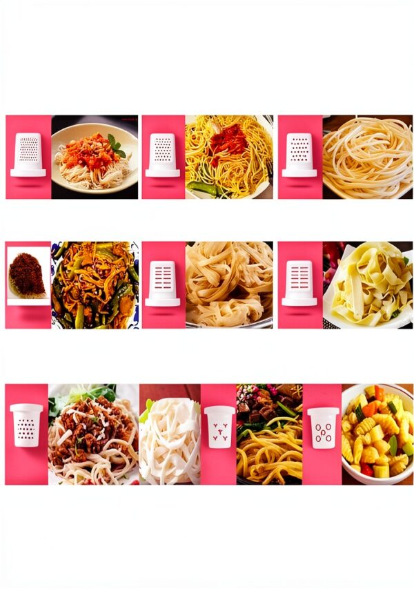 Electric Noodle Machine, 260w Household Fully Automatic, 13 Types Of Noodle Molds, 500g Flour Capacity Italian Noodle Machine-1