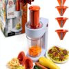 MasterChef Electric Spiralizer- 3-in-1 Vegetable Noodle Pasta Maker- Homemade Low Carb, Keto, Vegan, Gluten Free- Zoodle Zucchini Veggie Slicer & XL Hopper, FREE Recipes- Quick Healthy Meal Prep Gift-6