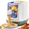 CGOLDENWALL Automatic Pasta Maker Machine Electric, Digital Control with 12 Shape Discs for Homemade Noodles, Spaghetti, Fettucine and Penne, Up to 650g Flour, White, 260w (110V, US Plug)-0