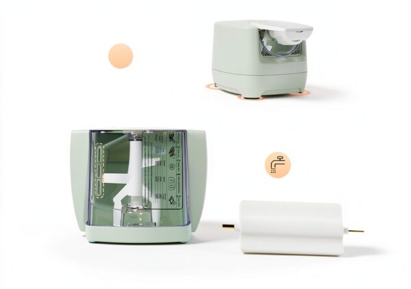 Electric Pasta Maker HAPPCUCOE 260W Automatic with 13 Green Shapes-4