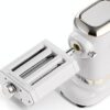 GVODE Electric Pasta Maker - 3-in-1 Pasta Sheet Roller & Cutter Set 700W Max Motor, includes Fettuccine & Spaghetti Maker with Cleaning Brush, White-3