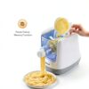 CGOLDENWALL Automatic Pasta Maker Machine Electric, Digital Control with 12 Shape Discs for Homemade Noodles, Spaghetti, Fettucine and Penne, Up to 650g Flour, White, 260w (110V, US Plug)-5