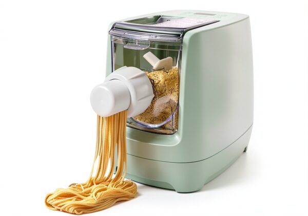 Electric Pasta Maker HAPPCUCOE 260W Automatic with 13 Green Shapes-0