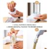 Handheld Electric Noodle Machine, Portable Italian Noodle Making Machine With Mold And Cutting Tools, 6-In-1 Cordless Noodle Machine, Automatic Dough Pressing Machine With Cleaning Brush - White-7