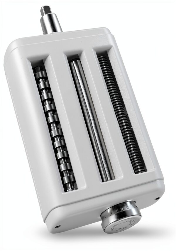 Pasta Maker Attachment for Kitchenaid/ Cuisinart Mixers, Noodle Maker 3 in 1 Set of Pasta Roller Fettuccine Cutter Spaghetti Cutter and Cleaning Brush, Electric Pasta Makers White-7