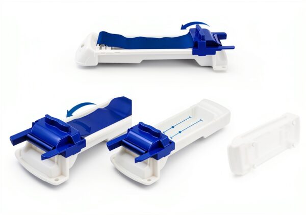 Lumpia Roller Machine Wakaxu Blue Plastic Spring Roll Maker-1