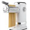 GVODE Electric Pasta Maker - 3-in-1 Pasta Sheet Roller & Cutter Set 700W Max Motor, includes Fettuccine & Spaghetti Maker with Cleaning Brush, White-4
