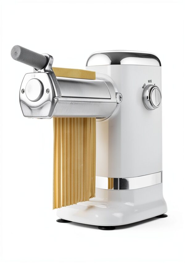 GVODE Electric Pasta Maker - 3-in-1 Pasta Sheet Roller & Cutter Set 700W Max Motor, includes Fettuccine & Spaghetti Maker with Cleaning Brush, White-4