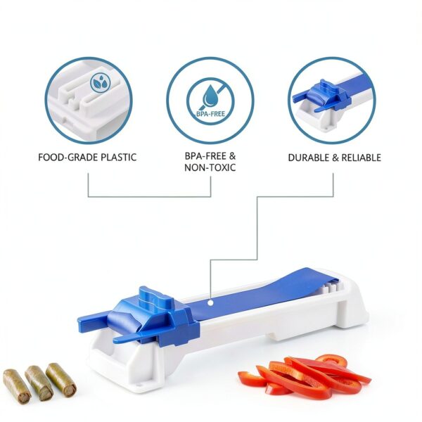 Lumpia Roller Machine Wakaxu Blue Plastic Spring Roll Maker-5